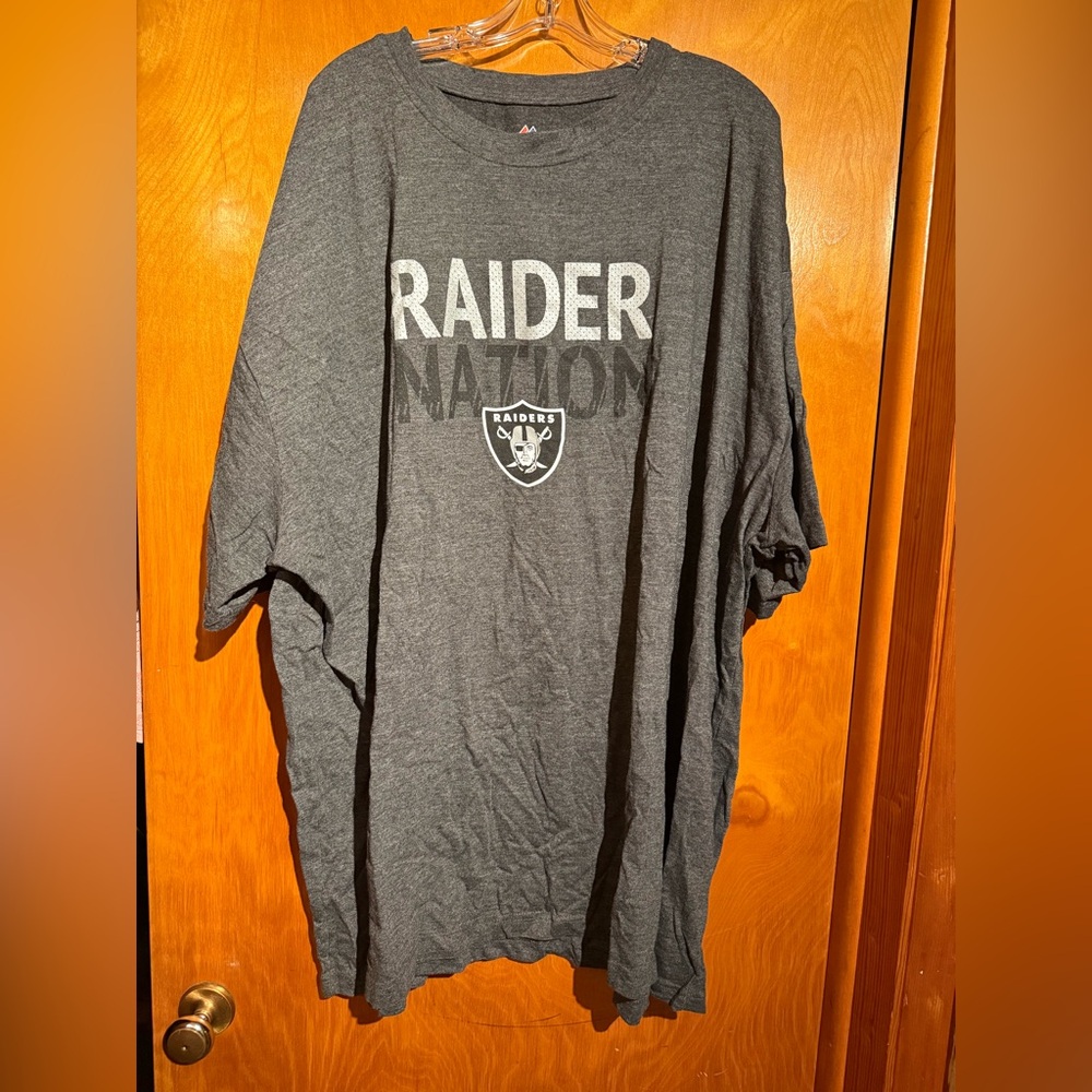 Majestic Gray Raider Nation Men's Tee